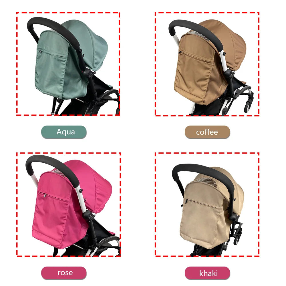 3pcs/set 175 Stroller Accessories Canopy Cover Seat Cushion Compatible With Babyzen YOYO  Cover Seat Mattress With Zipper Pocket