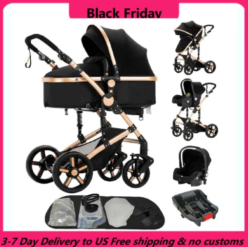 Stroller,Baby stroller,baby accessories,baby cars,Stroller 3 in 1,Convertible Bassinet Push,Light stroller,2 in 1 Baby Stroller,