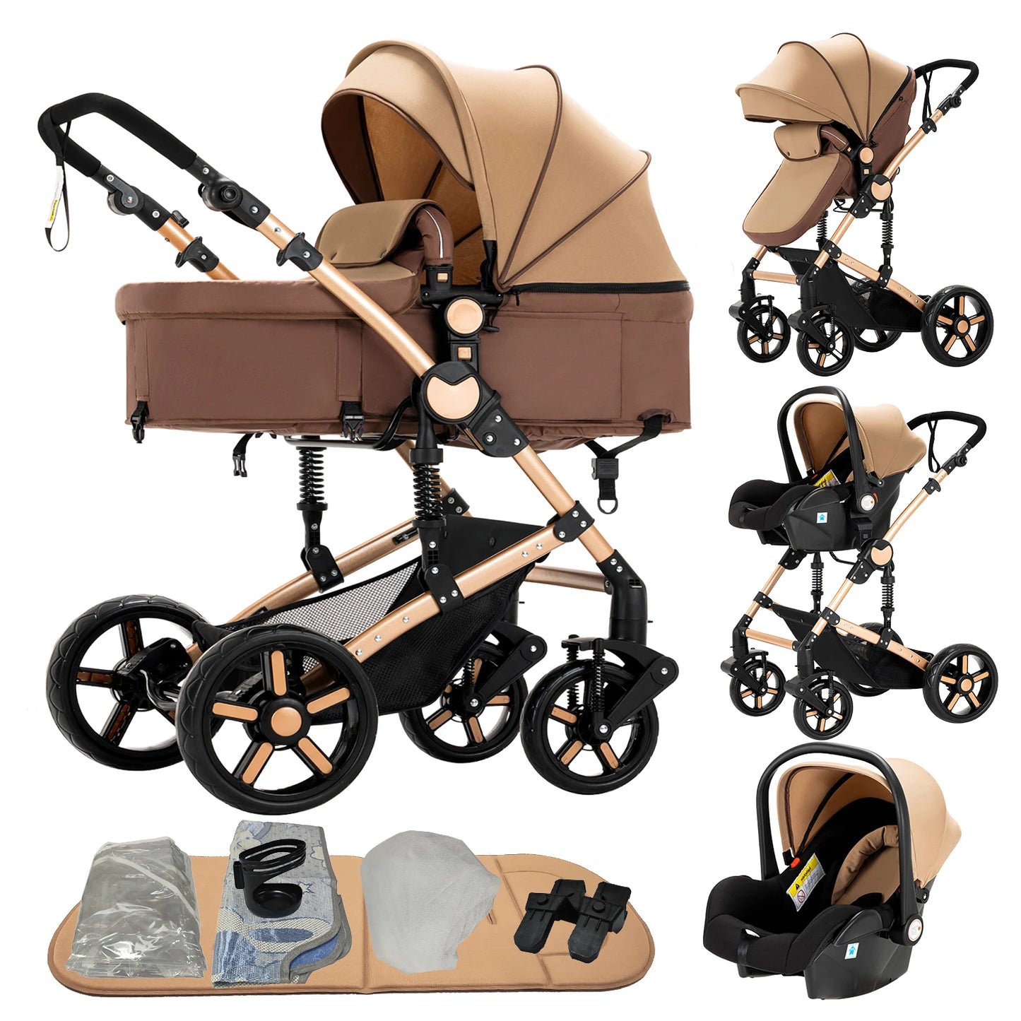 Stroller,Baby stroller,baby accessories,baby cars,Stroller 3 in 1,Convertible Bassinet Push,Light stroller,2 in 1 Baby Stroller,